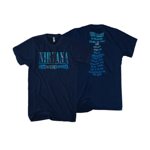 NIRVANA / Nevermind  (T-Shirt +Back Print) *L 2-3일 이내 발송.