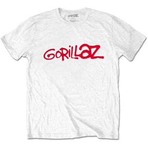 Gorillaz / Logo (T-Shirt, WHITE)