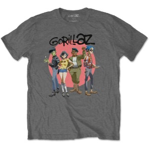 Gorillaz / Group Circle (T-Shirt, Grey 또는 Blue 택1)