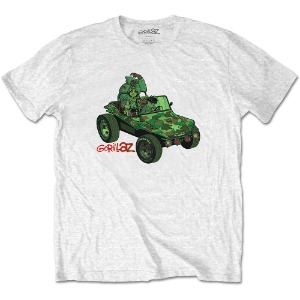 Gorillaz / GREEN Jeep White (T-Shirt) *2-3일 이내 발송