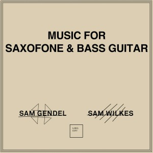 Sam Gendel &amp; Sam Wilkes / Music For Saxofone &amp; Bass Guitar (Vinyl, Reissue, Limited Edition) *2-3일 이내 발송.