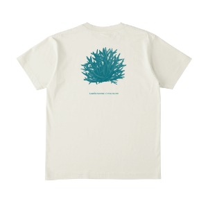 Aoba Ichiko (青葉市子) /&#039;Acropora&#039; Coral T-Shirt (Back Print, Natural) *2-3일 이내 발송.