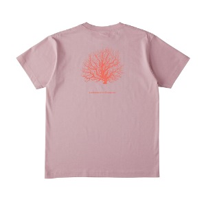 Aoba Ichiko (青葉市子) /&#039;Corallium Japonicum&#039; Coral T-Shirt (Back Print, Dusty Pink) *2-3일 이내 발송.