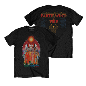 Earth, Wind &amp; Fire / Let&#039;s Groove (T-Shirt, BLACK, Back Print) *XL 2-3일 이내 발송.