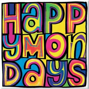 Happy Mondays / Dayglo Logo Fridge Magnet 자석 *2-3일 이내 발송.