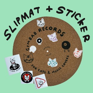 Gimbab Records / Gimbab &amp; Vinyl Cork Slipmat &amp; Sticker Set *2-3일 이내 발송. [무료 배송]