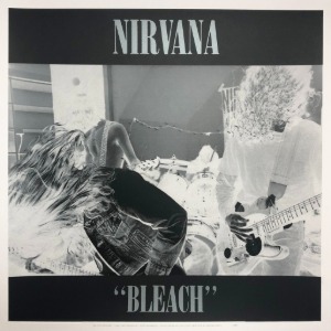Nirvana / Bleach Black and White Silk Screen Limited Edition Poster (Poster, 한정 제작 및 일련 번호 표기)(2-3일 내 발송 가능)