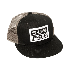 Sub Pop / Logo Patch Trucker Hat Black w/Grey  *2-3일 이내 발송 가능.