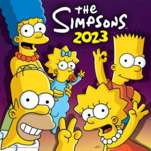 The Simpsons 심슨 가족 / 2023 Wall Calendar 벽걸이형 달력 (EU Import, 2-3일 이내 발송 가능)