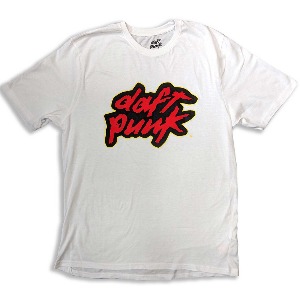 Daft Punk / Red Logo (T-Shirt, White) *구매 즉시 발송.