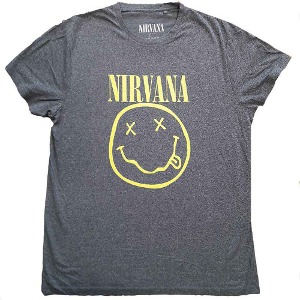 NIRVANA / Yellow Smiley Brindle (T-Shirt+ Back Print) *L 2-3일 이내 발송.