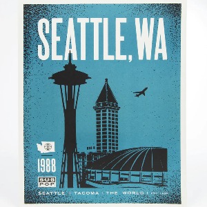 Sub Pop / Seattle Skyline Poster (2-3일 이내 발송)